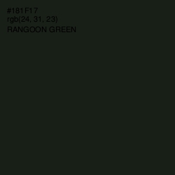 #181F17 - Rangoon Green Color Image